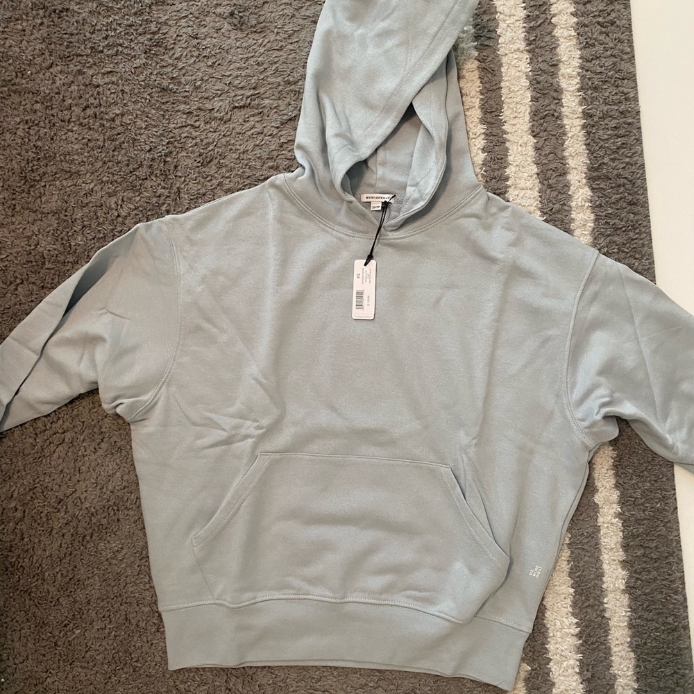 WeWoreWhat Oversized Hoodie - BRAND NEW NWT Pearl Blue XS